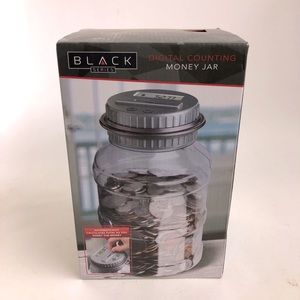 Digital coin counting money jar